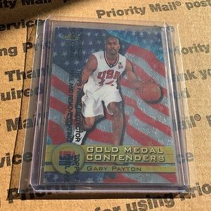 Gary Payton ‘00 Topps Finest USA Basketball Card